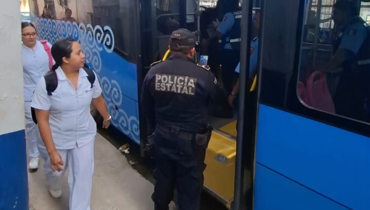 Pasajeras del Va y Ven resultan heridas a bordo de una unidad en el Centro de Mérida