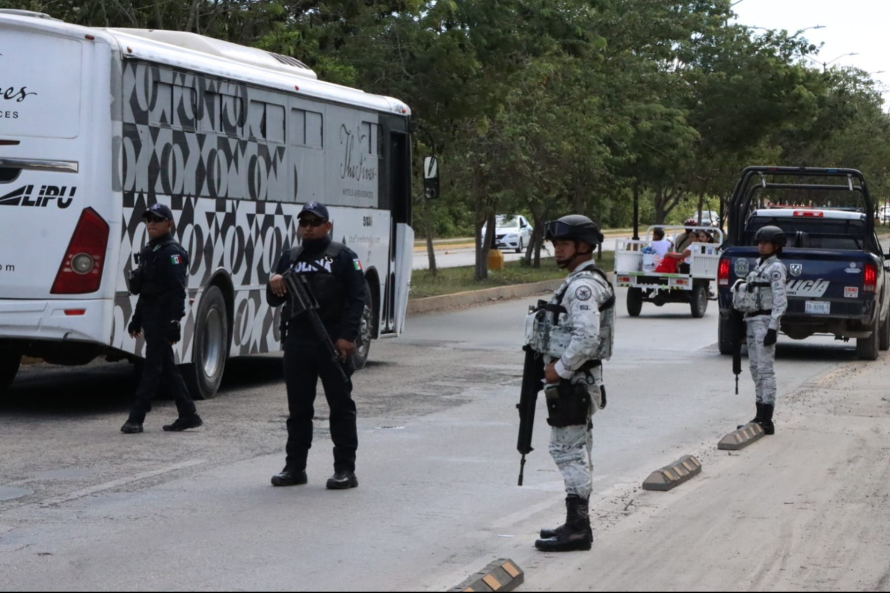 Así luce el operativo para localizarlo en Playa del Carmen