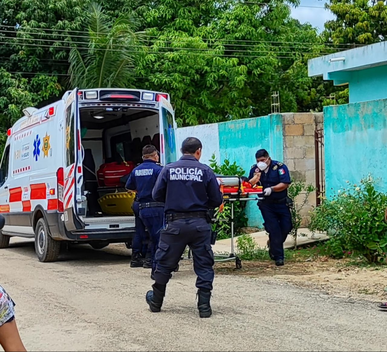 Fue trasladado al hospital para su atención