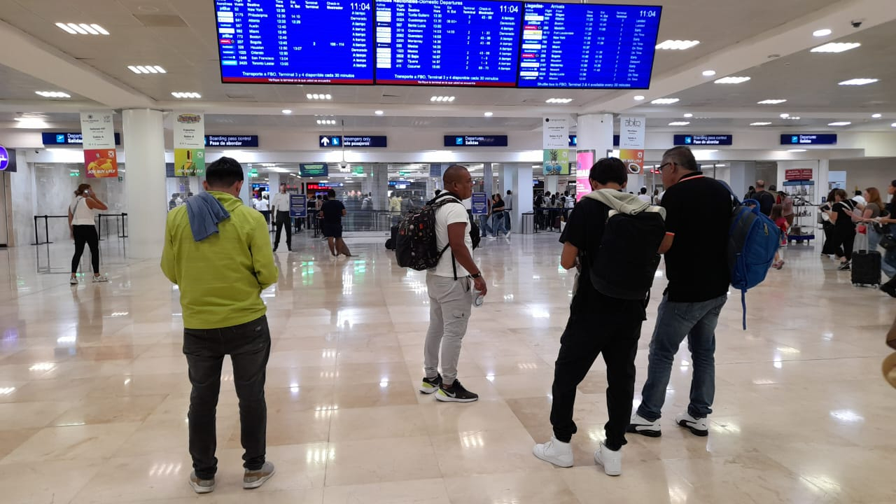 El aeropuerto de Cancún mantiene una buena afluencia de pasajeros