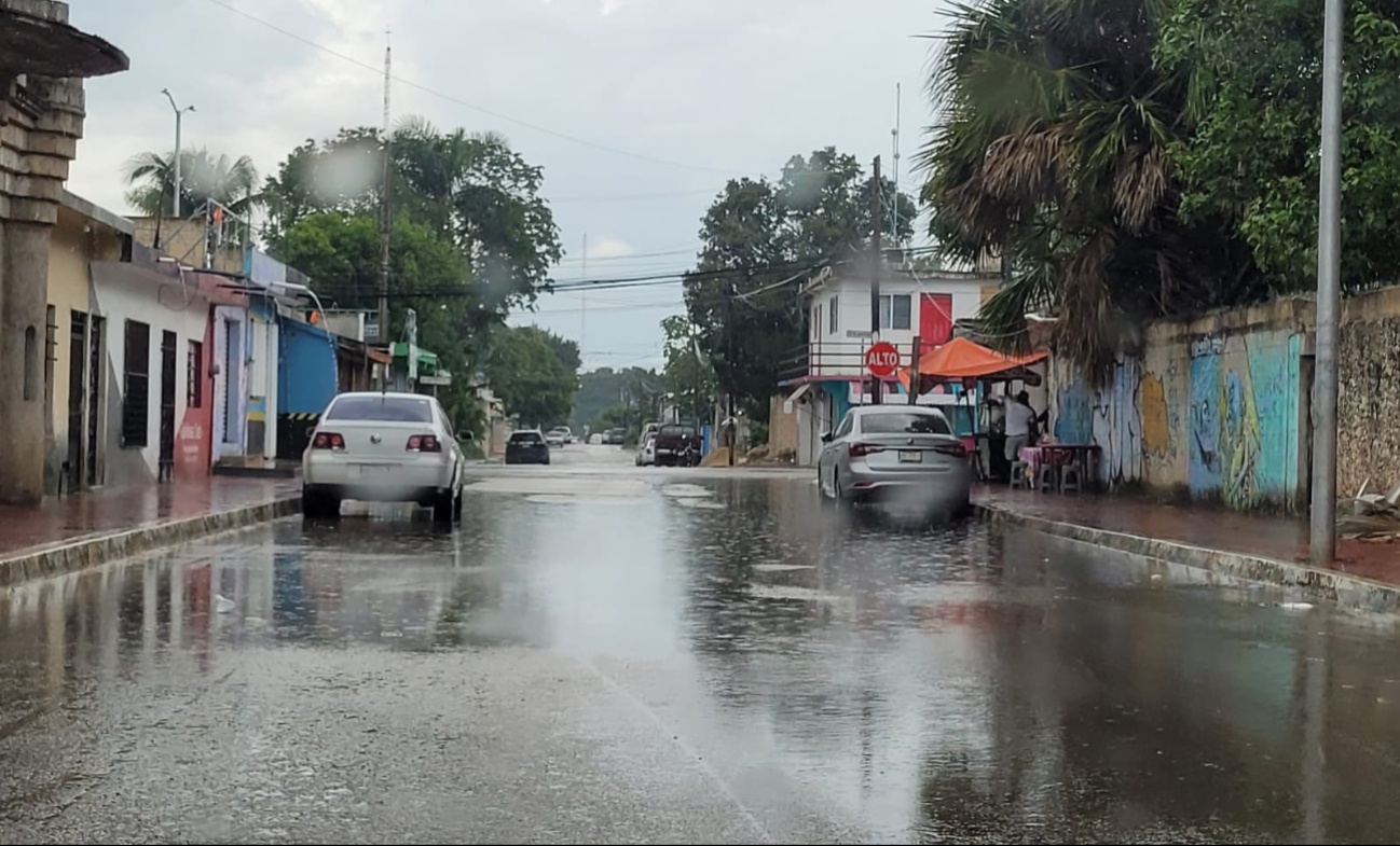 Debido a las lluvias, las actividades cotidianas tuvieron que ser detenidas