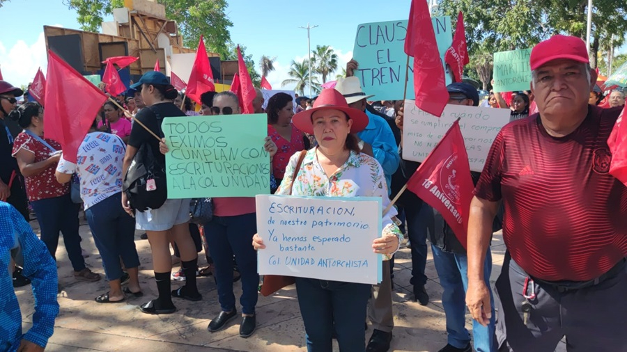 Movimiento Antorchista Campesina protesta por clausura de colonias irregulares en Chetumal