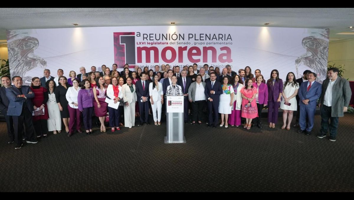 La presidenta electa, Claudia Sheinbaum, se reunió con los senadores electos de la próxima Legislatura