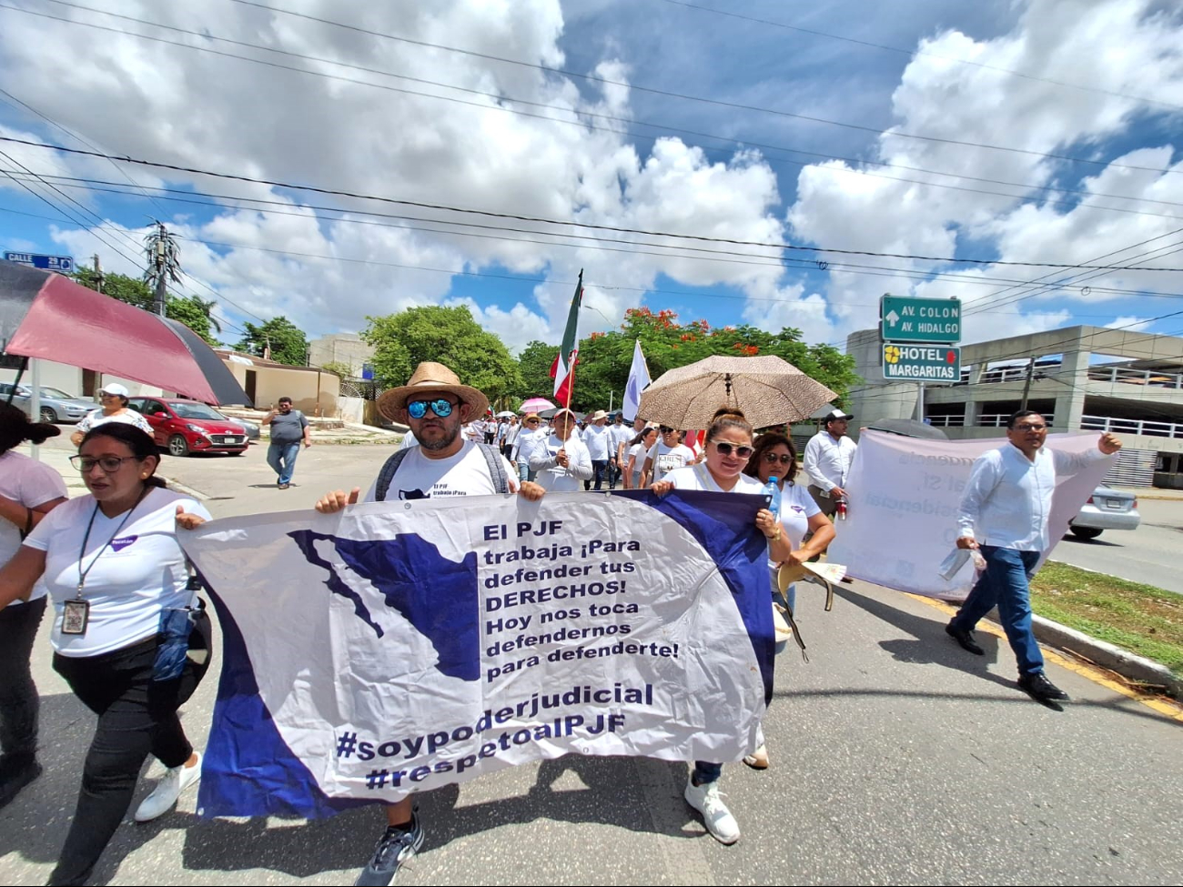 Las protestas contra la Reforma del Poder Judicial continúan en Mérida