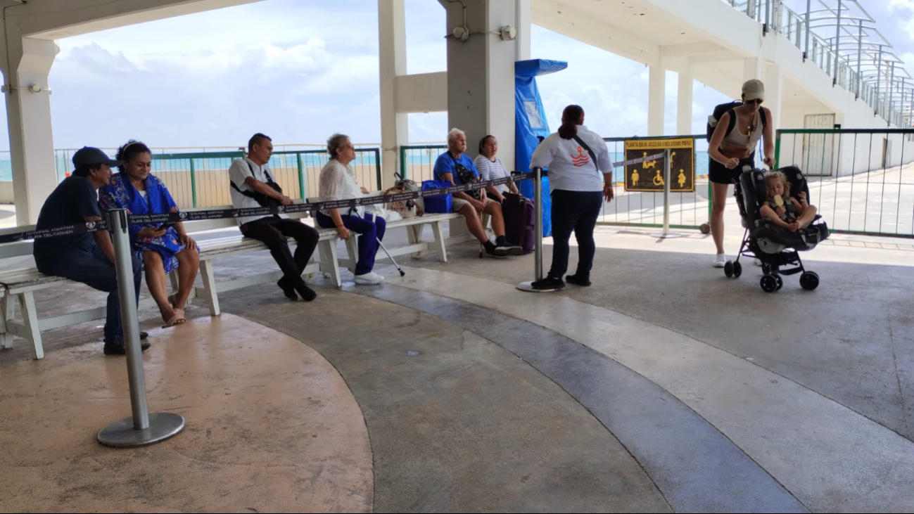 Disminuye la movilidad de turistas en la Terminal Marítima de Playa del Carmen  