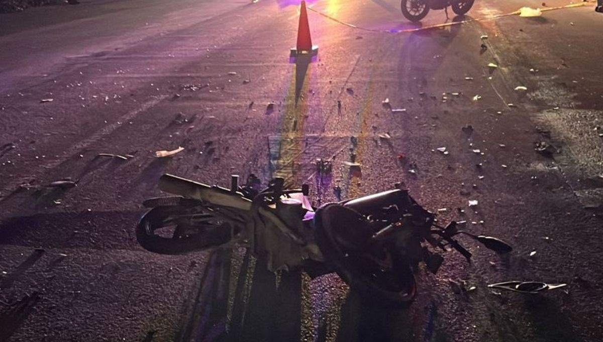 Motociclista muere tras ser impactado por un auto en Cancún