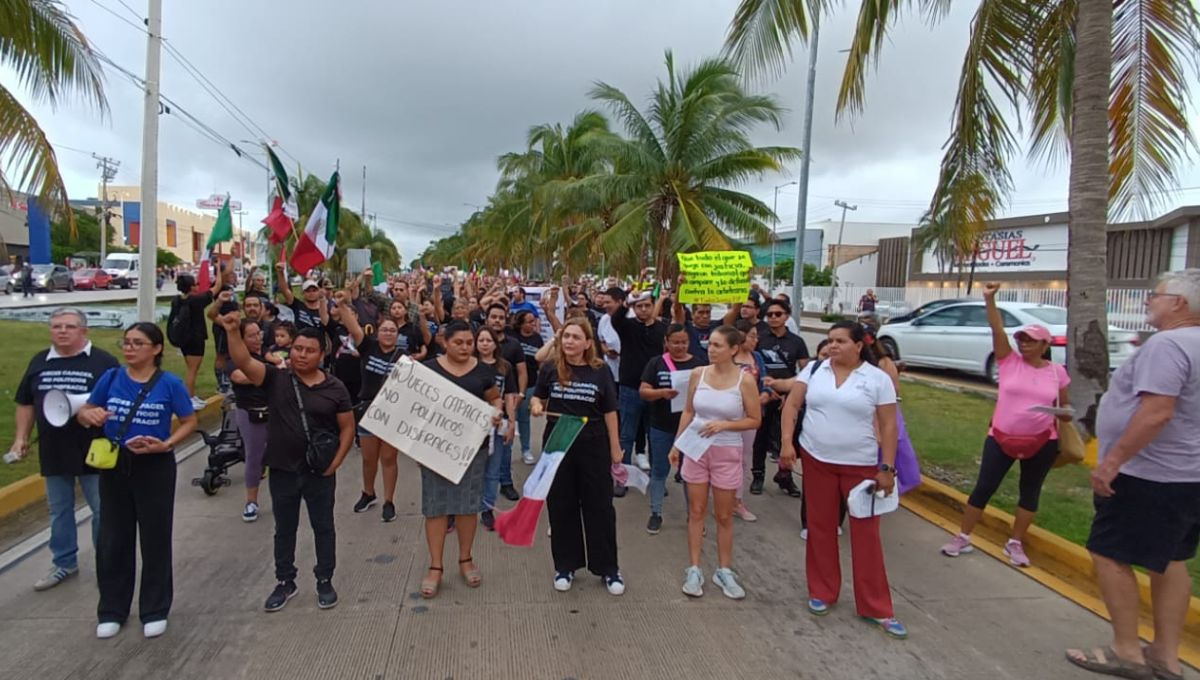 Cancún se sumó a las ciudades con manifestaciones ante la Reforma Judicial