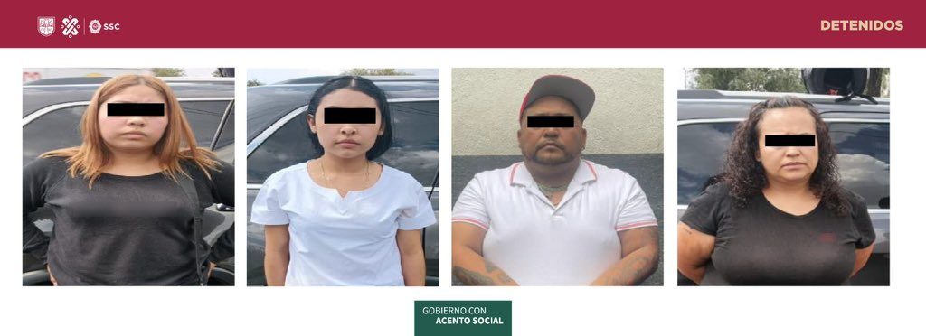 Los detenidos quedaron a disposición de la Fiscalía de la CDMX