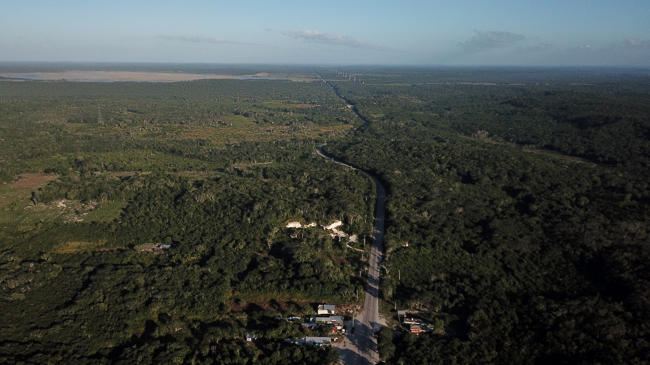 Parte de los terrenos expropiados en Quintana Roo