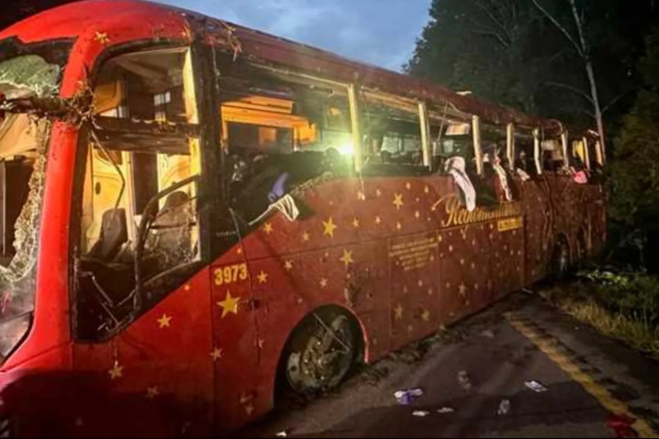 Vista panorámica del autobús en Mississippi