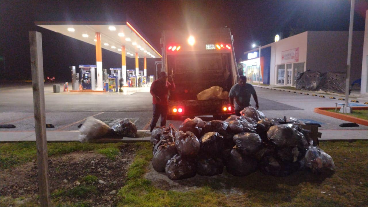 En temporada baja, se recolectan 45 mil kilos de basura al día