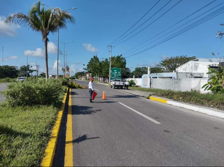 El percance ocurrió  escasos metros de la glorieta “Colosio”