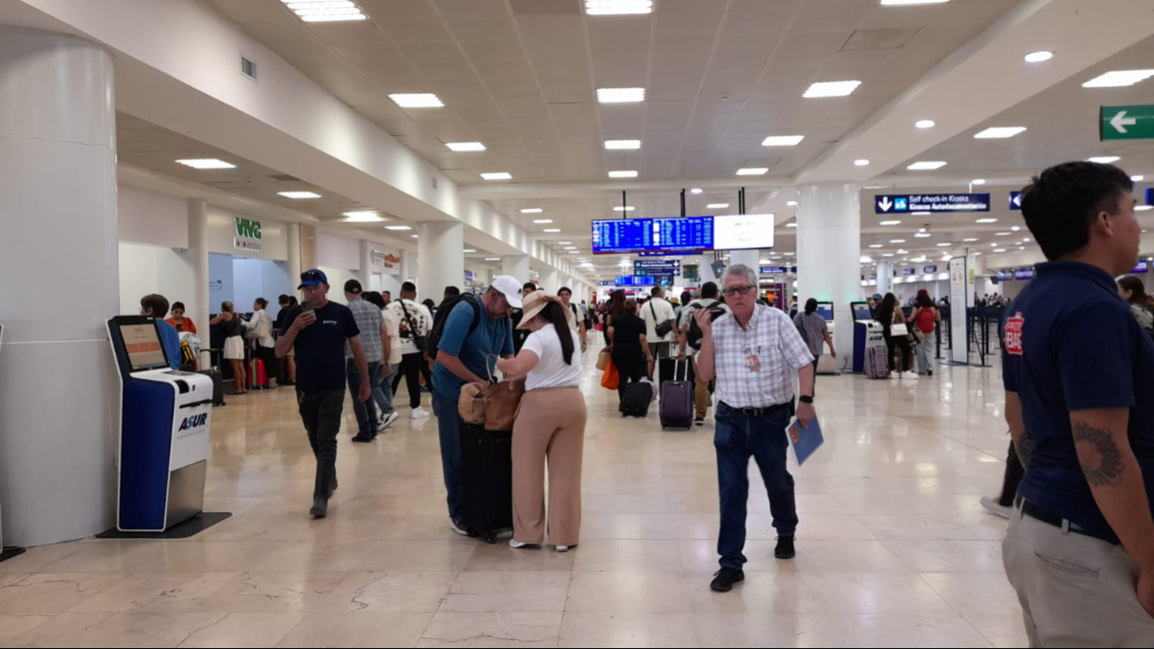 Aspectos del Aeropuerto Internacional de Cancún