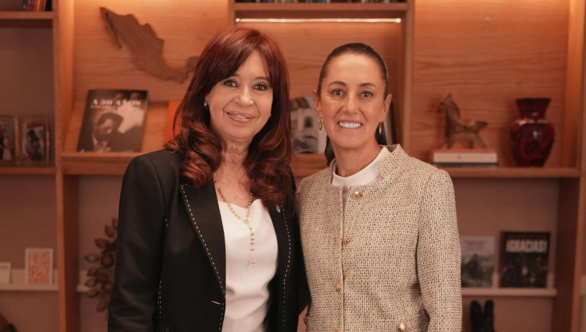 Cristina Kirchner y Claudia Sheinbaum en CDMX