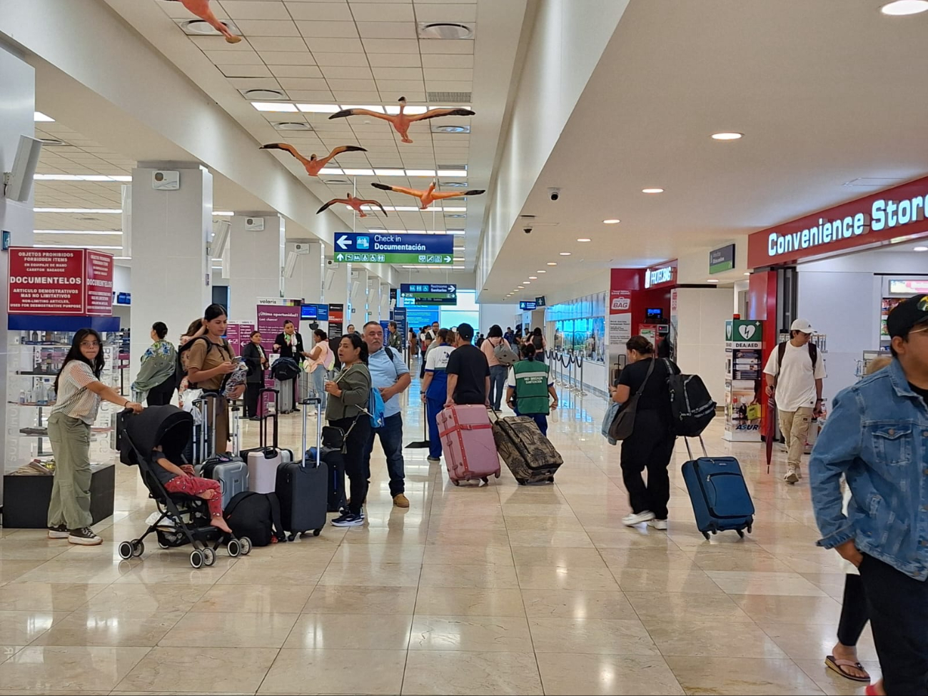 Se mantiene la buena afluencia de pasajeros en el aeropuerto de Mérida