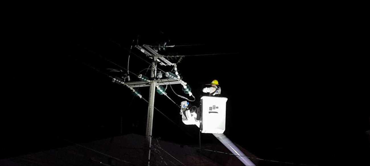 Fueron alrededor de cuatro horas sin electricidad