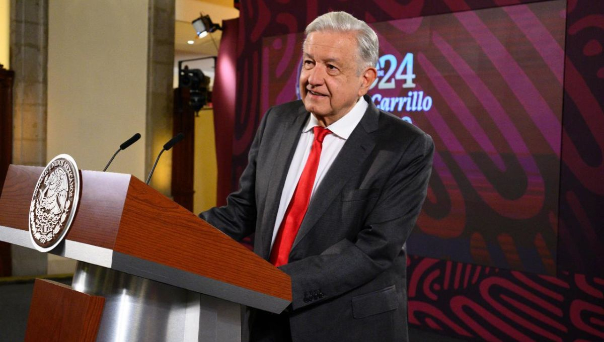 Andrés Manuel López Obrador durante su conferencia de prensa matutina