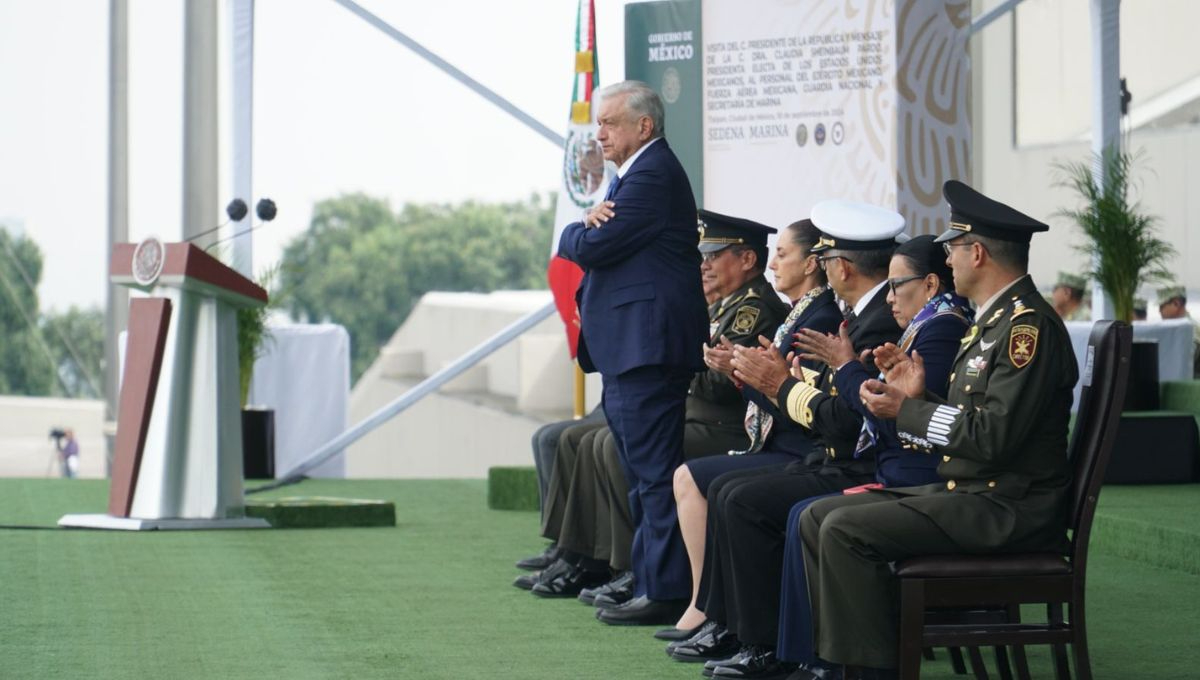 Andrés Manuel López Obrador en el Colegio Militar