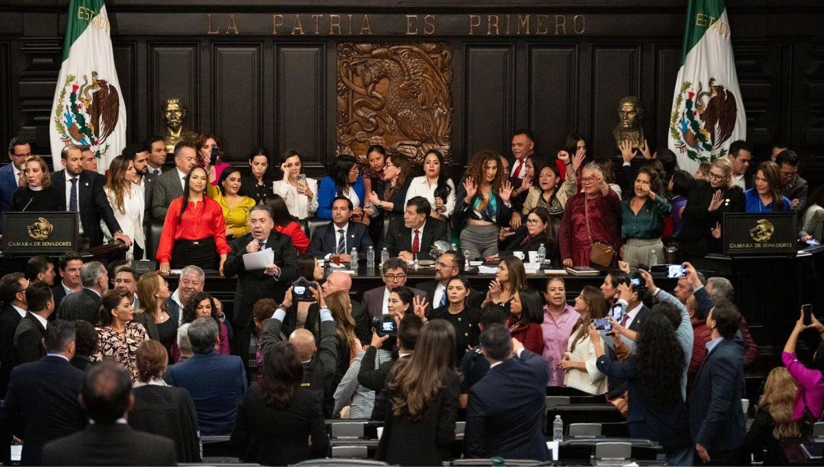 Con 86 votos a favor y 41 en contra se aprobó en lo general la Reforma del Poder Judicial en el Senado de la República