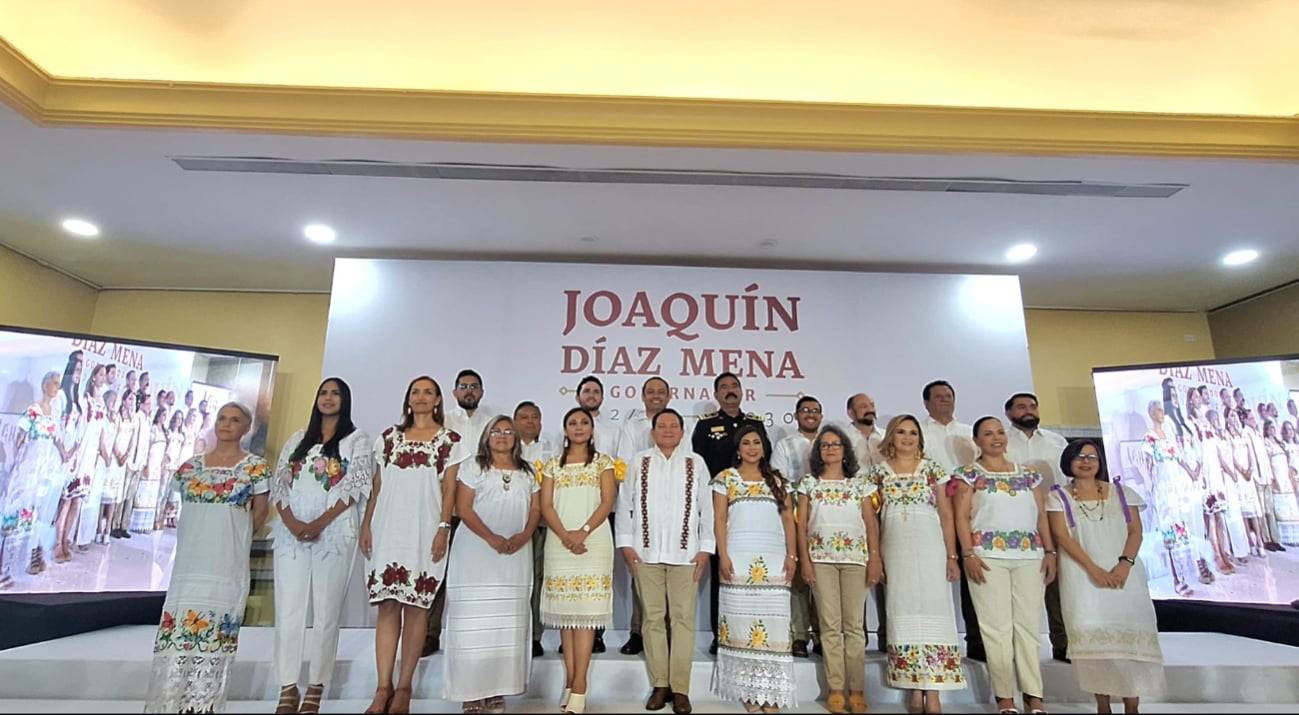 Ellos son los integrantes del gabinete de Joaquín Díaz Mena en Yucatán