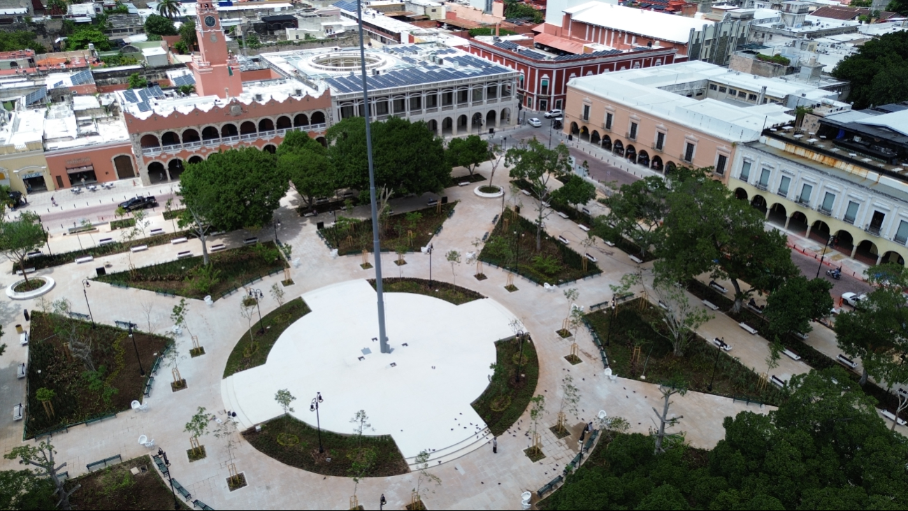 Este jueves 12 de septiembre será reabierta la Plaza Grande de Mérida