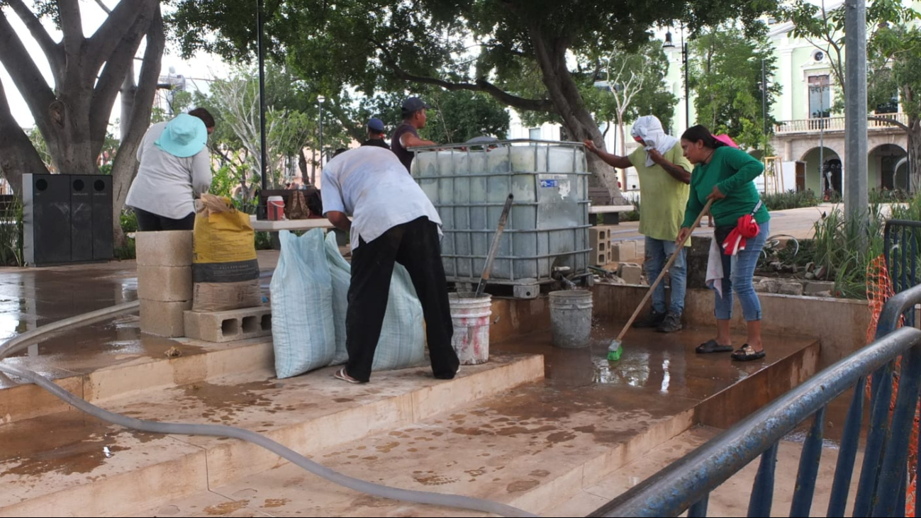 Hoy jueves por la tarde, se entregará ya renovada la Plaza Grande de Mérida