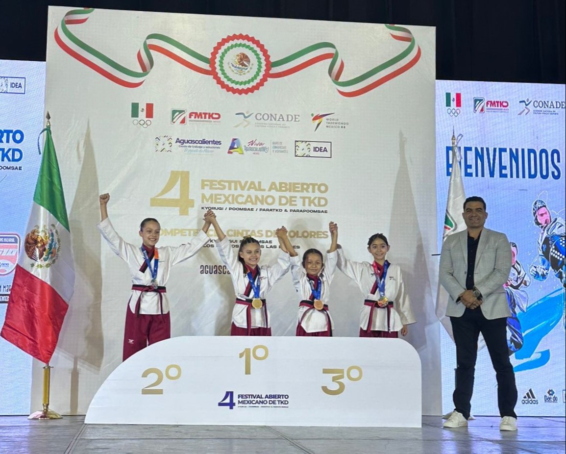 Campeche brilla en Festival Mexicano de Tae kwon Do con 5 medallas