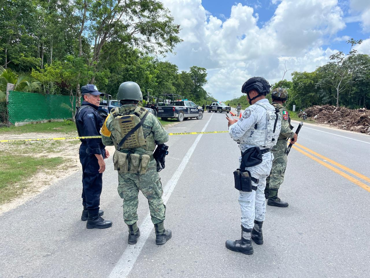 Catean crematorio clandestino encontrado en la autopista Mérida-Cancún