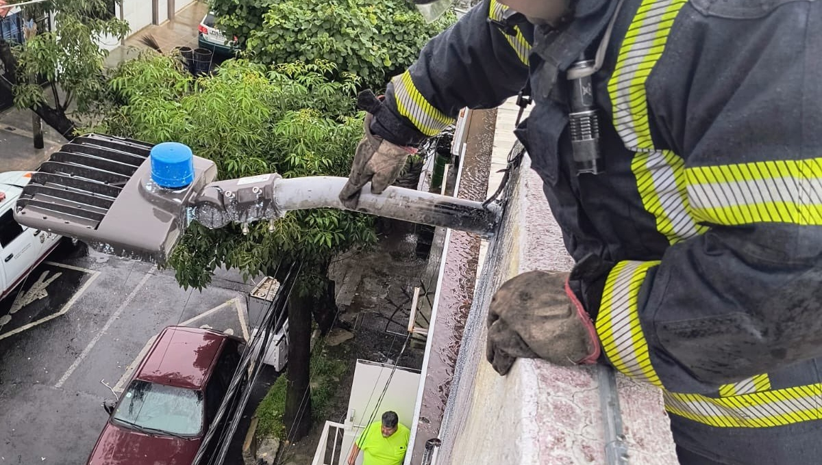 El rayo impactó en una tubería de gas en la guardería en Tlalpan