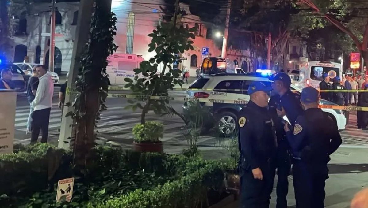 Elementos policiacos acordonaron el área en Ciudad de México