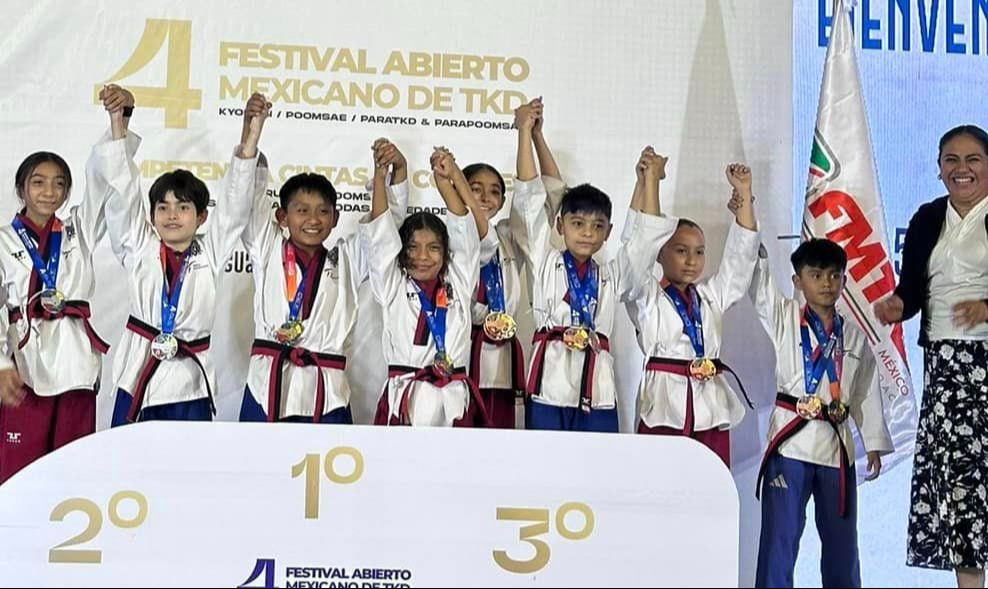 Manuel Abisaí Yah May y Génnesis Samantha Zúñiga Mucul ganaron oro en Pareja Infantil Mixta