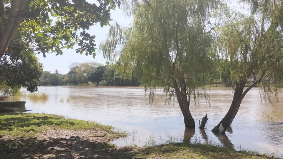 Río Palizada, a 18 cm de su nivel de crítico: Conagua y Protección Civil mantienen vigilancia