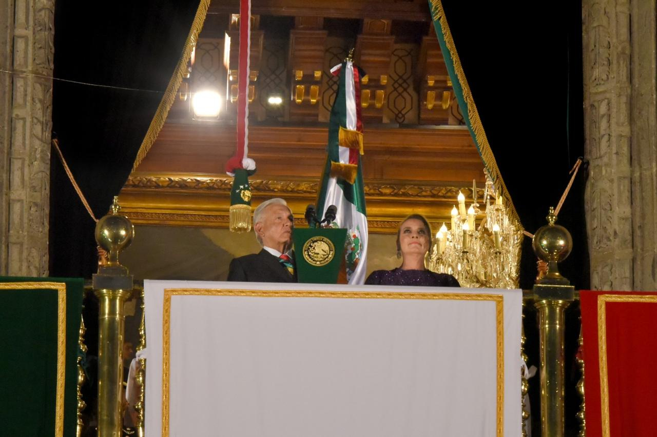 AMLO dio el Grito de Independencia en el Zócalo