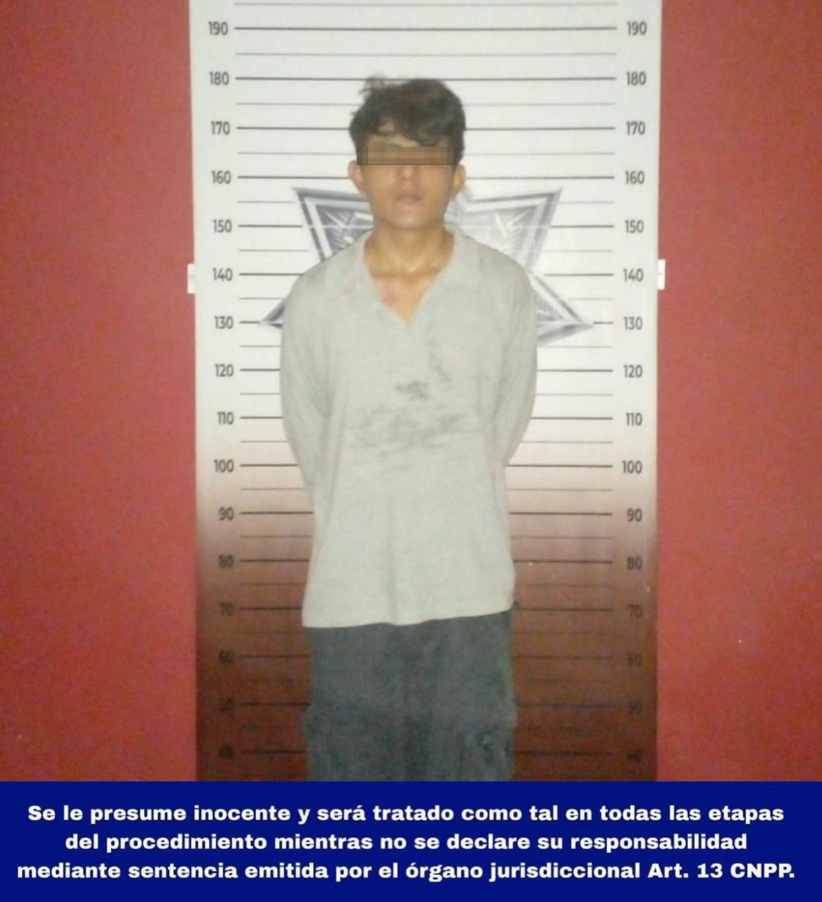 El joven quedó a disposición de la FGE