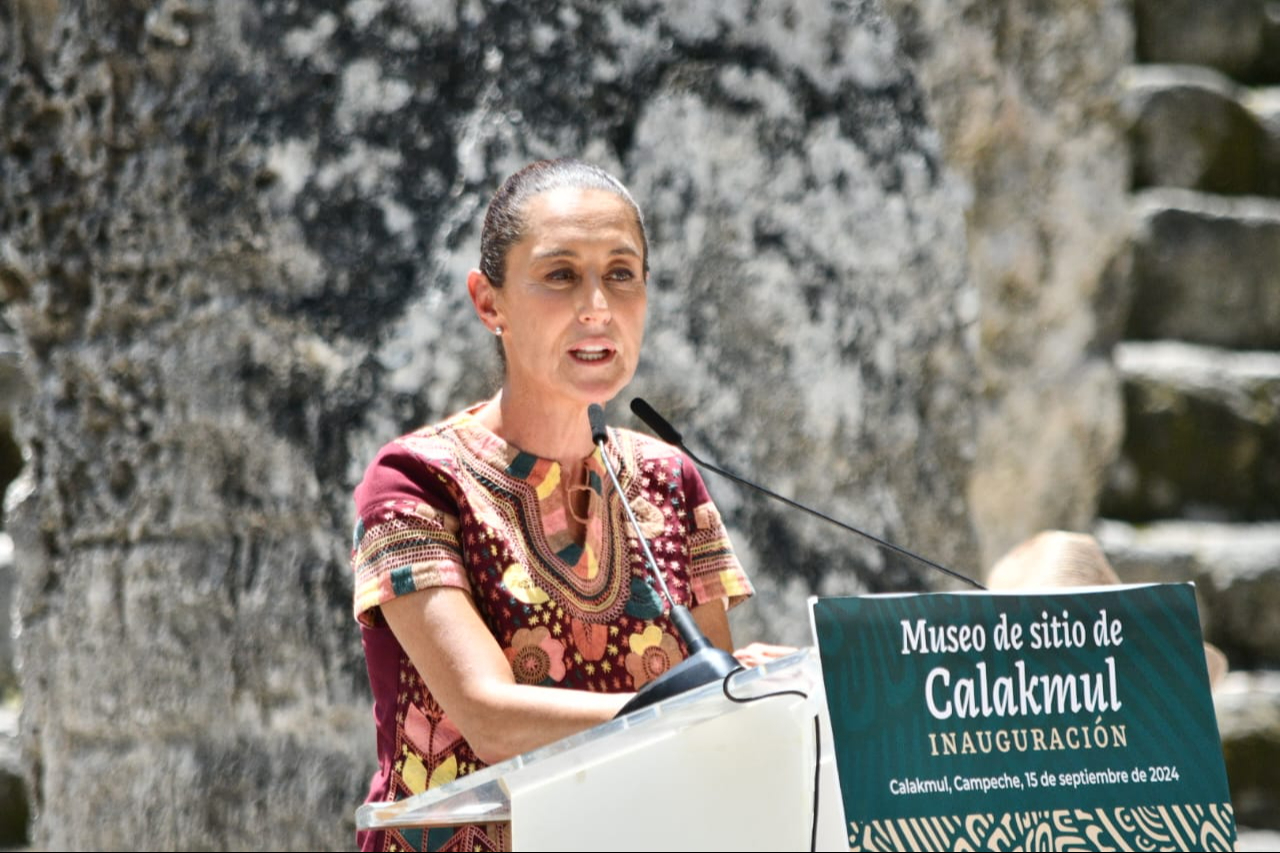 La presidenta electa, reconoció la belleza de Calakmul