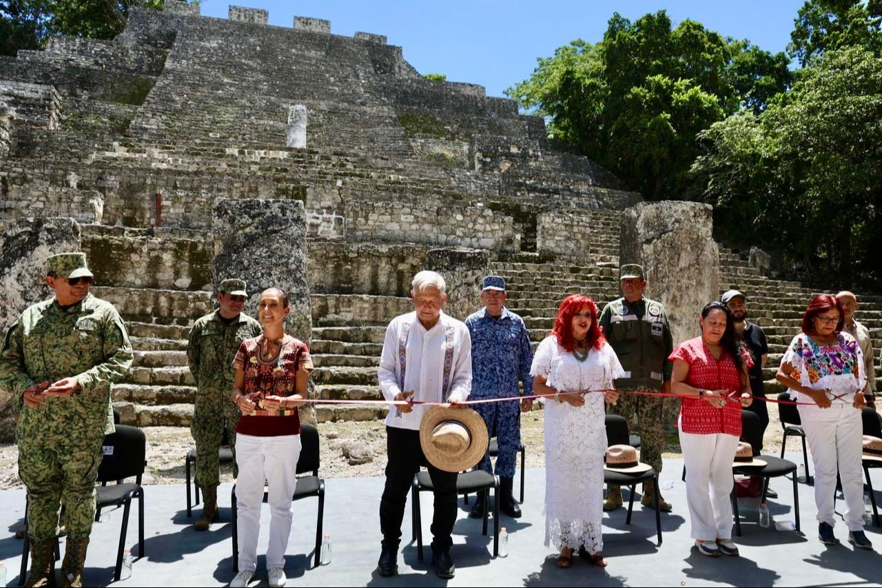 AMLO y Claudia Sheinbaum inauguran  Museo de sitio y el Centro de Atención de Visitantes  en Calakmul: EN VIVO  