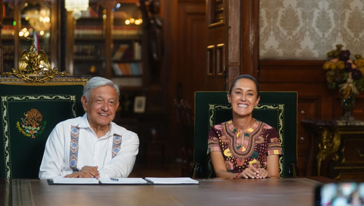 Presidente Andrés Manuel López Obrador y Claudia Sheinbaum Pardo, presidenta electa de México