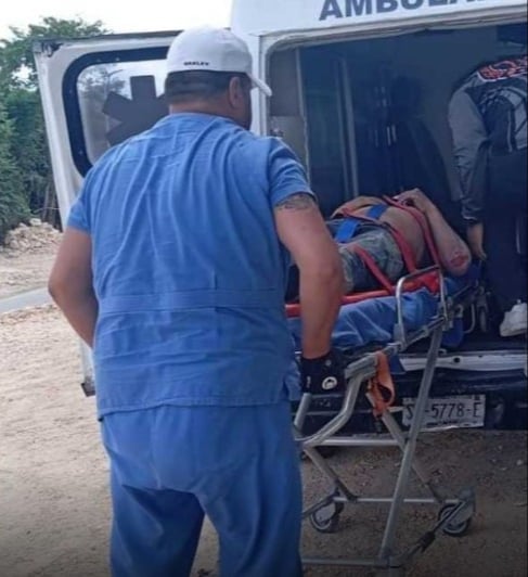 Trabajador de construcción cae de un andamio en Chetumal