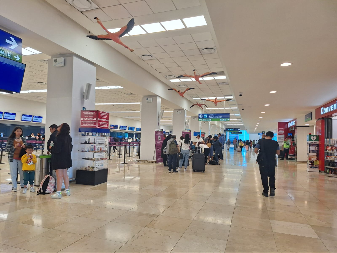 Se mantiene una buena afluencia de pasajeros en el aeropuerto de Mérida