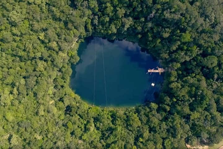 Este es el cenote más grande de la región, con un diámetro de 250 metros / Especial