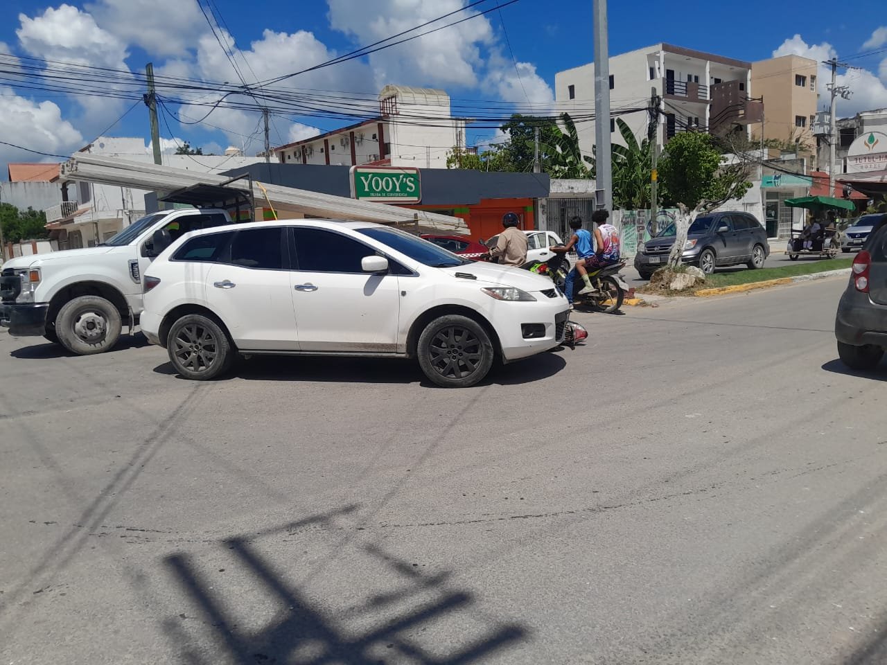 La mujer fue trasladada a una clínica médica en un vehículo particular