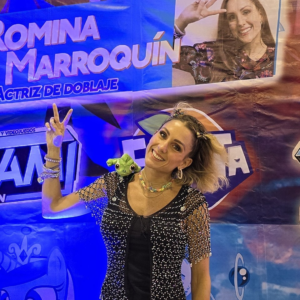 Romina Marroquín Payró, actriz de doblaje, fue una de las invitadas de la Convención Tsunamii