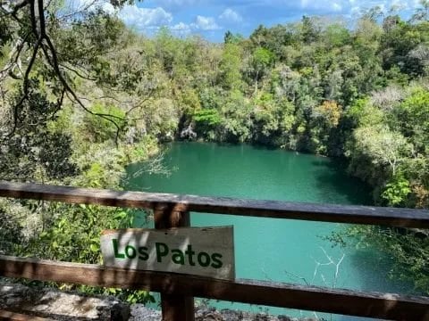 Ubicado a unos 400 metros del Cenote Azul, este cenote tiene un diámetro de 200 metros / Especial