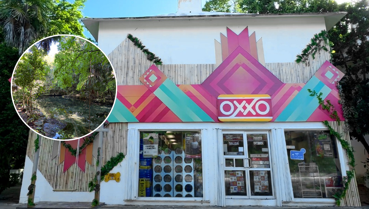   Oxxo con cenote, el único en todo el mundo  