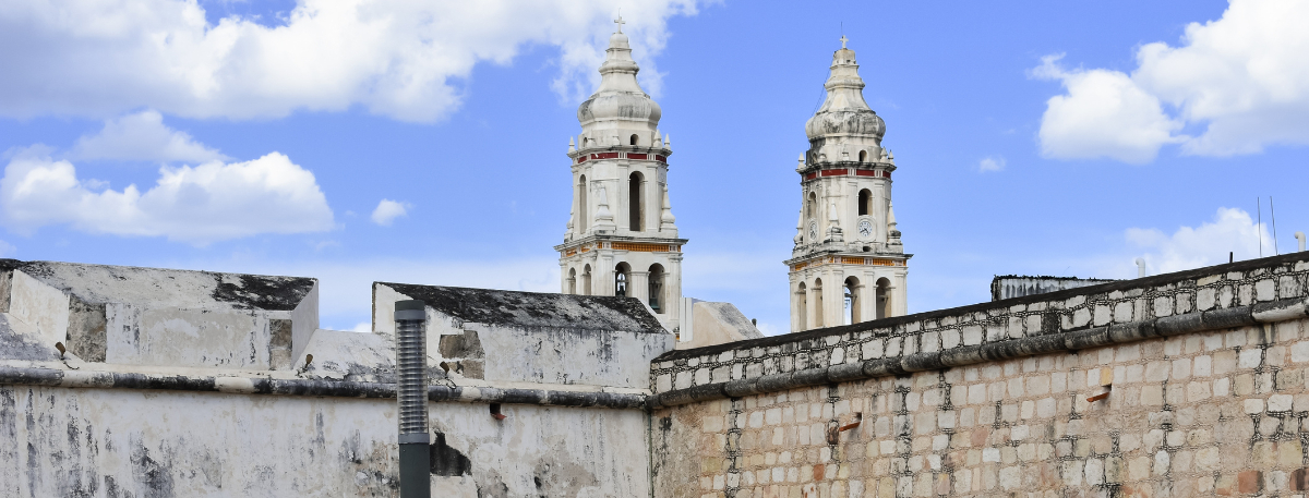 Campeche, en México, tiene una muralla del siglo XVII y es Patrimonio de la Humanidad por su arquitectura colonial.