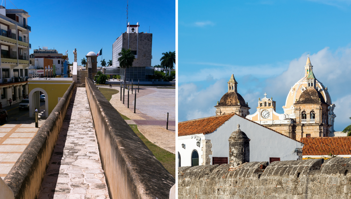 Campeche y Cartagena: destinos históricos con murallas impresionantes