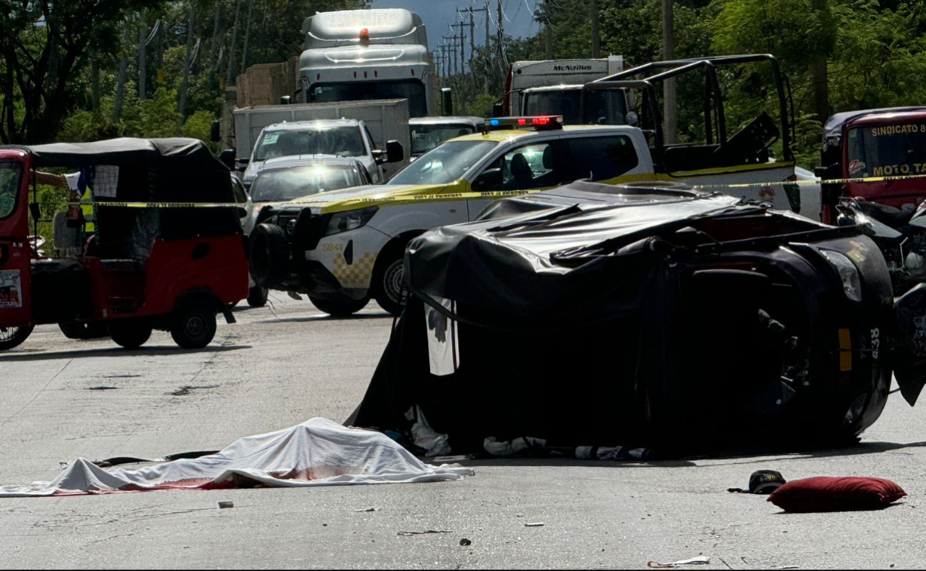 Conductor de mototaxi pierde la vida tras ser accidentado por conductor de autobús en Cancún