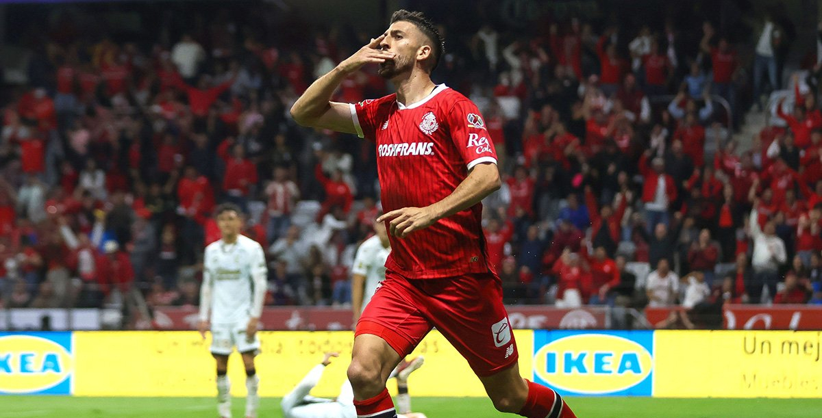 Paulinho fue el jugador que cerró la goleada en Toluca