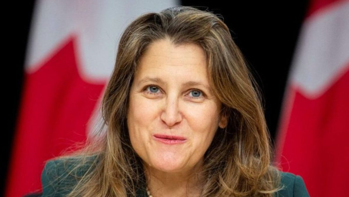 Chrystia Freeland, viceprimera ministra de Canadá, asistirá a la toma de posesión de Claudia Sheinbaum como presidenta de México