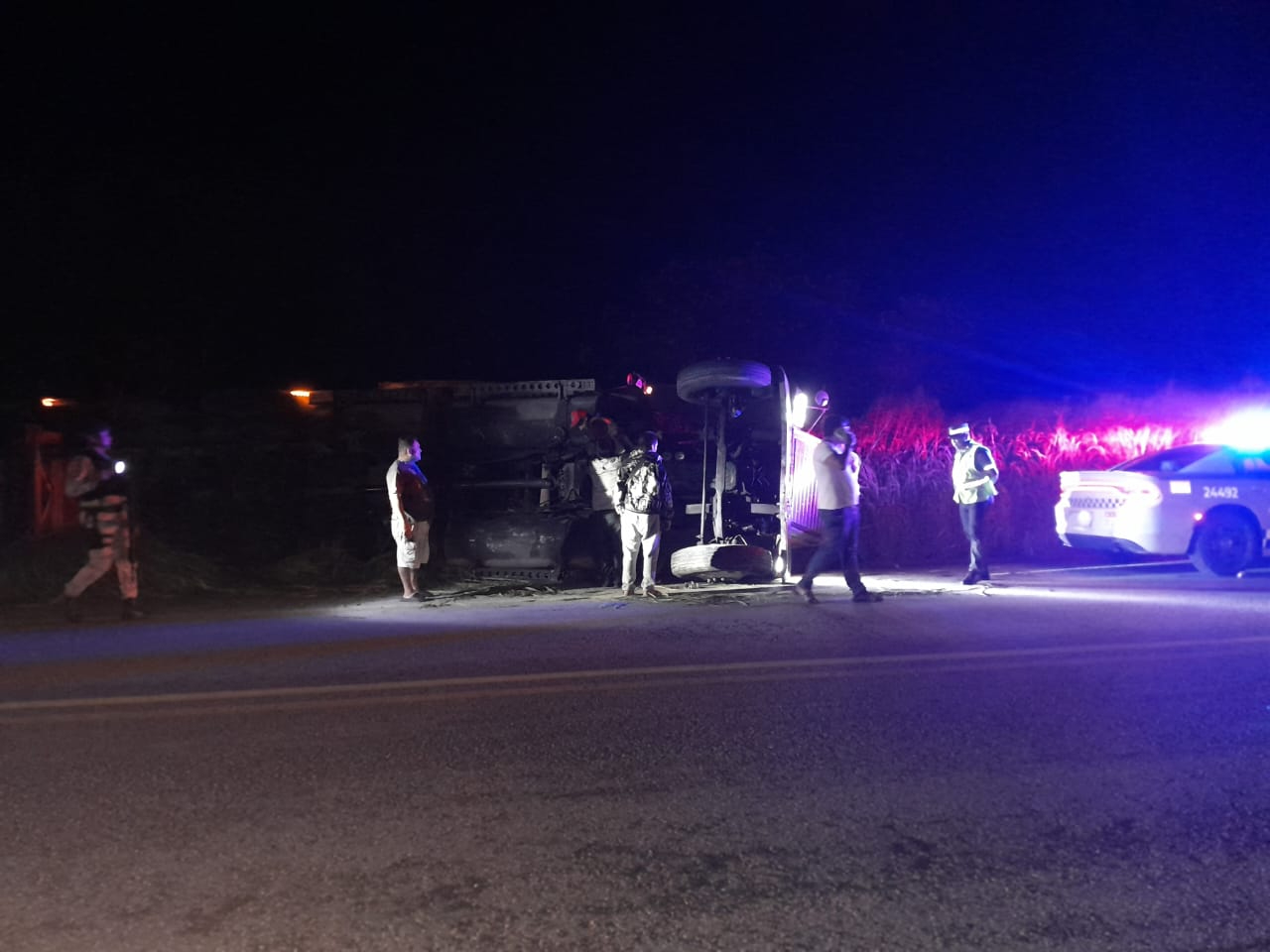 La Guardia Nacional acordonó el área y aseguró al conductor